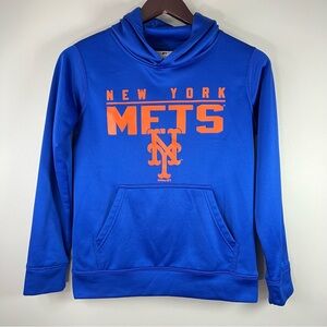 Genuine Merchandise Gen2 Kids M(10/12) Blue Orange NY Mets Hoodie Sweatshirt